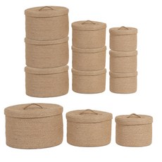 마켓비 JUTEM 수제바구니 3종 x 4p 세트 CJB13N, 내추럴, 1세트