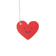 Think Happy 愛心吊牌, 100個, 混合顏色