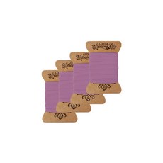 柔軟緞帶 4入, 丁香紫, 10m