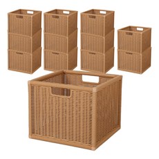 마켓비 알로타 라탄 바스켓 6L WP3001, 브라운, 12개
