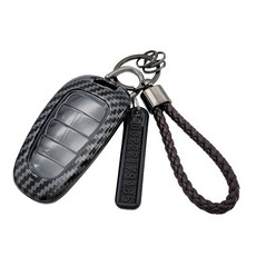 그린텍 프리미엄 카본 키케이스, 유광블랙+다크브라운, 현대 H-2타입