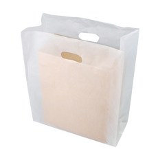 BEST PACK HD 透明環形提把塑膠購物袋 100入, 半透明素色