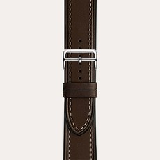 OAS錶帶 Galaxy Watch Active 1/2 40(44)mm Barenia經典錶帶 H 單折疊 L, 法式棕(錶帶), 銀色(錶扣)