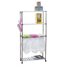 掀蓋式分類3層垃圾架 3格款, 混色, 1個