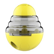 狗狗嗅聞不倒翁零食球, 黃色, 1個