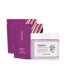 papa recipe 茄子去角質爽膚棉片 70入+補充包 35入 2入, 1組