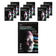 IYOU 男款木炭礦物蘆薈面膜 10入, 24毫升, 1個