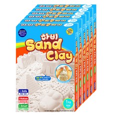 TODAN Hobby 沙黏土 6入, 白色, 1kg, 1個