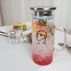 亨利馬諦斯 耐熱水瓶 女人, 1000ml, 混合色