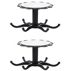 6鉤廚具掛架 YT_RA465, 黑色, 2個