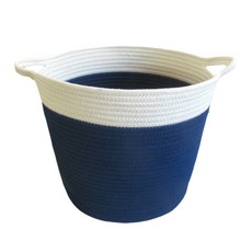 北歐風居家收納籃 BGN033, 深藍色, 1個