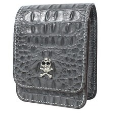 NEAR PIN 迷你測距儀鱷魚皮收納盒, 深灰色