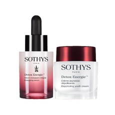 SOTHYS 蘇緹 活力精華 30ml + 去污青春霜 50ml 套組, 1套