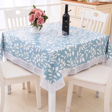 Cinderella Deco 防水桌巾, 葉子蕾絲, 4人座(137 x 137 cm)