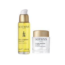 SOTHYS 蘇緹 精華 30ml+舒適面霜 50ml組, 1套