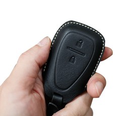 Chevrolet Spark Trax 智能鑰匙皮革保護套 2鍵 PCH01, Minerva Box 黑色, 1個