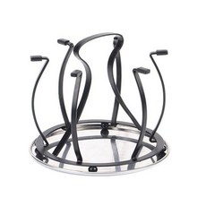 Witch's Living 圓形6孔杯架, 1個, 黑色的