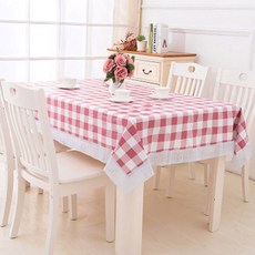 Cinderella Deco 防水長方形桌巾, 野餐蕾絲, 6人座(183 x 137 cm)