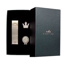 VERTINI 金條高爾夫球座+皇冠球記號套組, 混色