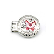 VERTINI 蝴蝶高爾夫球標 PBM01, 淺玫瑰色