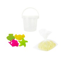 토단교재 실속형 모래놀이 패키지, 옐로우, 1kg, 1개