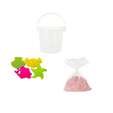 토단교재 실속형 모래놀이 패키지, 핑크, 1kg, 1개