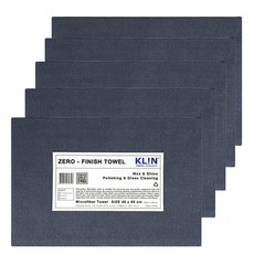 KLiN 제로피니쉬 HD 다용도 드라잉 버핑 광택 타월 40 x 40 5p, 그레이, 1개