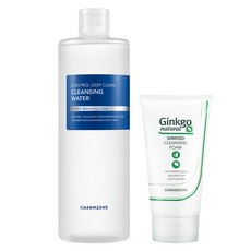 CHARMZONE 嬋真 深層卸妝水 500ml+銀杏泡沫洗面乳 40ml, 1套