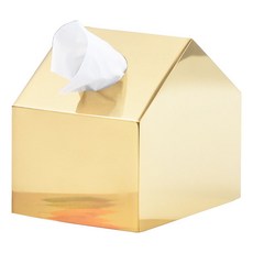 TCR金色房子紙巾盒, 金子, 1個