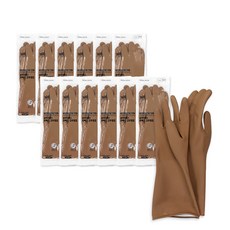 GLOVES SENSE 乳膠手套, 米色, 中(M), 12套