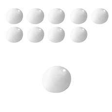 Ideallaser 不鏽鋼圓形吊墜, 單一顏色, 10個