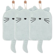 可愛動物擦手毛巾, 貓, 3個