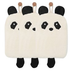 可愛動物擦手毛巾, 熊貓, 3個