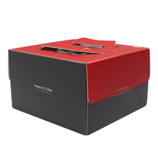 感謝Merci蛋糕盒 1號, 紅色的, 25個