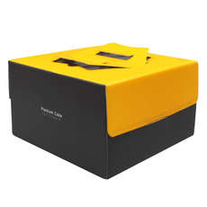 感謝Merci蛋糕盒 2號, 25個, 黃色