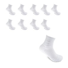 코삭 남성용 기능성 울트라 자이언트 스포츠 단목 양말 10p, 흰색