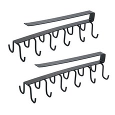 Zerlife Twelve廚房烹飪工具掛勾, 黑色的, 2個