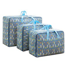 리빙창고 방수 이불정리함 토끼 특대형 + 대형 + 중형, 혼합색상, 1세트