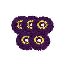 Queen Maru手動拖把專用拖把布 紫色 19cm, 5個