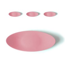 Refined Mi N uJu 矽膠橢圓筷匙架, 淺粉色, 4個