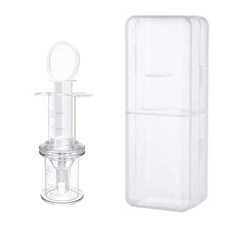 寵物餵藥器+收納盒, 白色, 1組