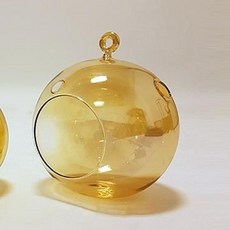 골드 유리 틸란드시아 행잉볼 L, 1개