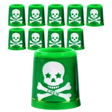 circle DESIGN GOLF 骷顱頭圖案球桿鐵圈套 10入, 喬治亞格林