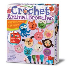 4M 鉤針胸針製作套組 4M04669, 1套