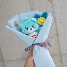 Banana Spoon人造花Care Bear迷你娃娃花束, 隨機出貨