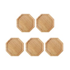 Ochiae原木杯墊 5入, 八角形