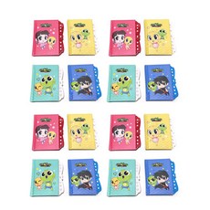 辛比的怪怪屋迷你按扣日記本 4種*4入, 混色, 1套