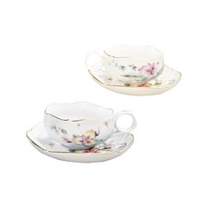 Aynsley 皇后珍珠茶杯 2人組 A-011/020, 6 號 睡蓮, 1套