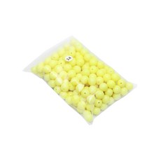 派對裝飾 糖果色珠子 250g 14mm, 檸檬黃, 1個