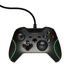 XBOX ONE PC通用遊戲有線手把 黑色, 單品, 1個